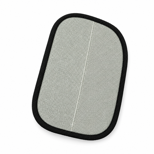 Pet hair remover glove, front woven side